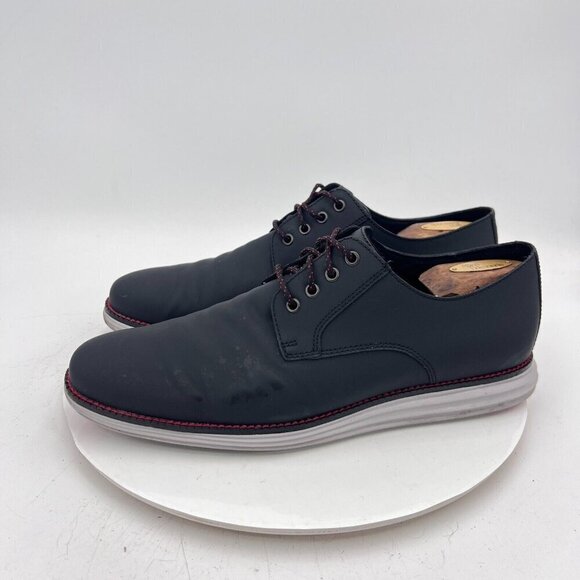 Cole Haan Original Grand Men Size 11M C27997 Dark Grey Black Leather Shoes - Picture 1 of 16